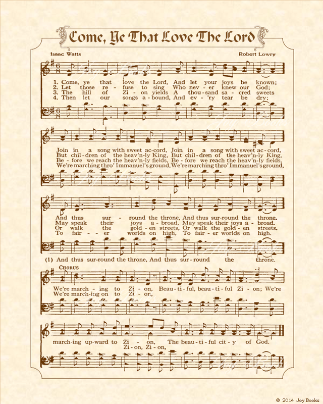 Count Your Blessings - Christian Heritage Hymn, Sheet Music, Vintage Style, Natural Parchment, Sepia Brown Ink, 8x10 art print ready to frame, Vintage Verses
