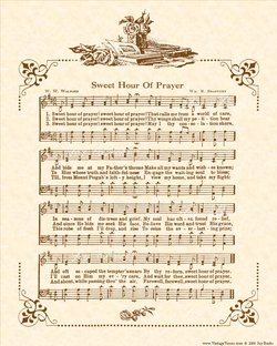 Something Beautiful - Christian Heritage Hymn, Sheet Music, Vintage Style, Natural Parchment, Sepia Brown Ink, 8x10 art print ready to frame, Vintage Verses